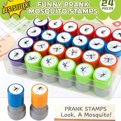 Only $0.80 Per Stamp!🔥 HOT SALE: The Ultimate 24-Piece Mosquito Prank Stamp Set – Fool Your Friends & Trigger Hilarious Reactions! 🦟
