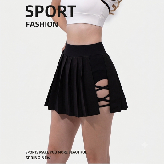 🔥 FLASH SALE⚡The Side-Lace Sports Skirt-Showcases Your Tattoos Sensually With ZERO Flash Risk! 🙅‍♀️✨