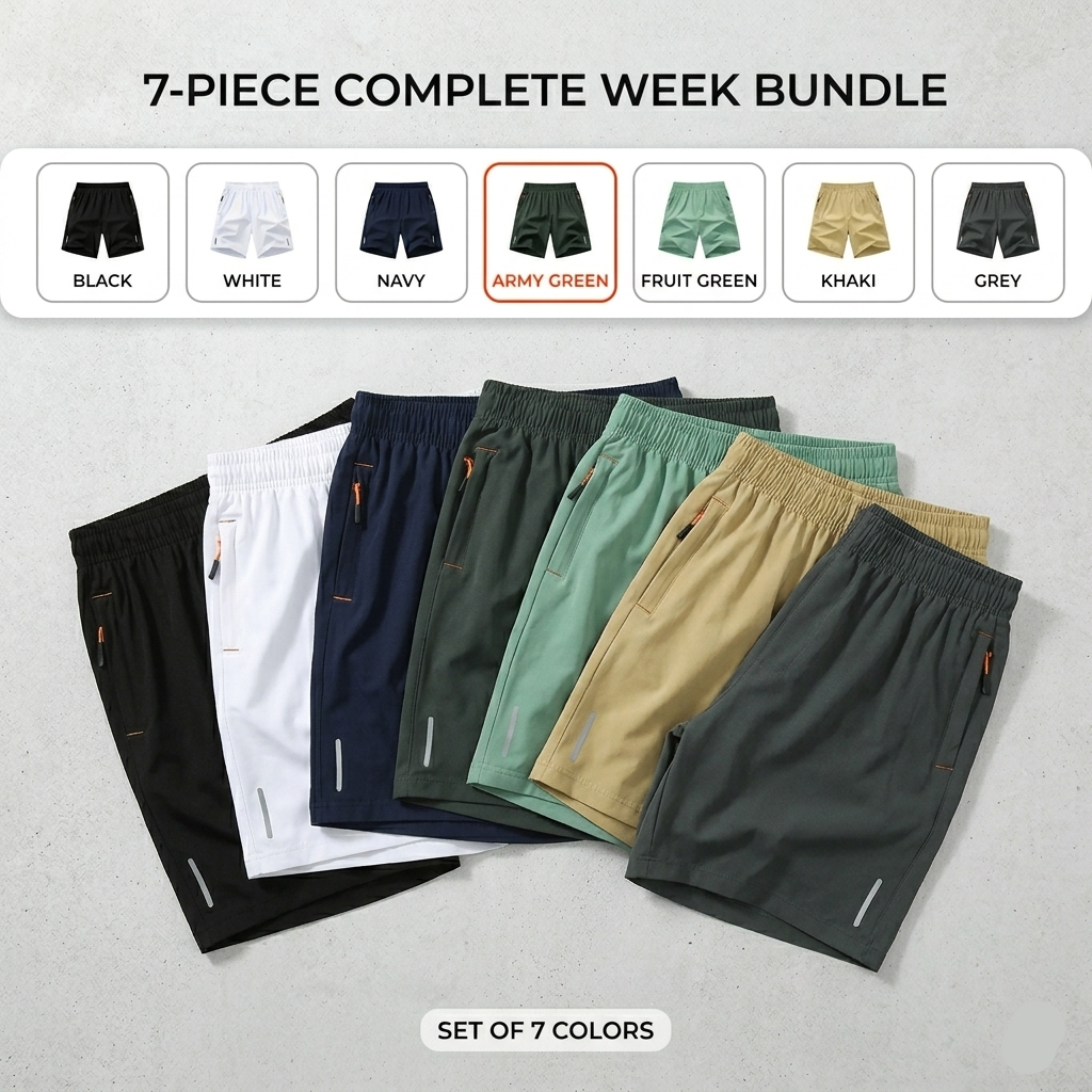 👖☀️ Summer Casual Men’s solid-color shorts with zippered pockets