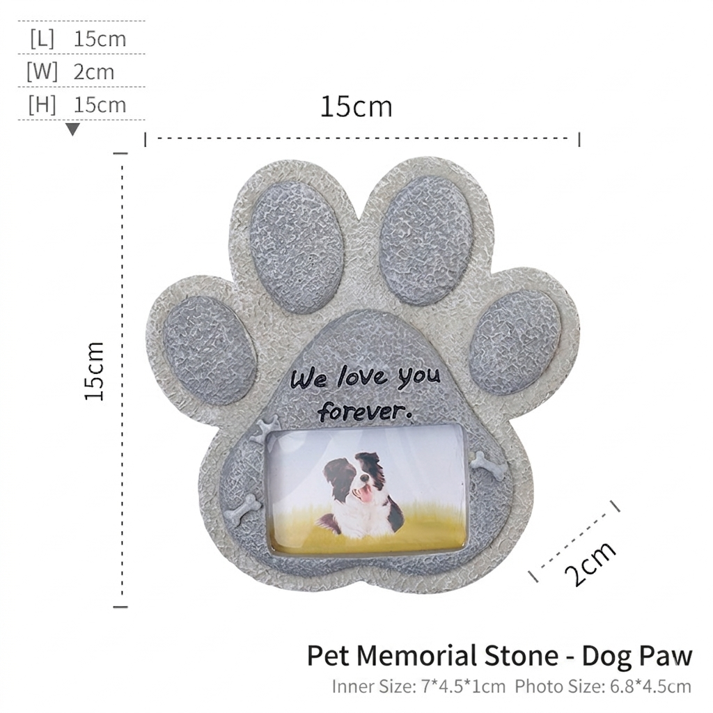 🌈 Forever Loved Pet Memorial Stone – A Heartfelt Tribute That Never Fades ❤️🐾