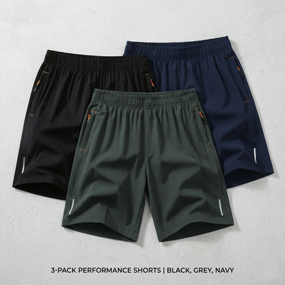 👖☀️ Summer Casual Men’s solid-color shorts with zippered pockets
