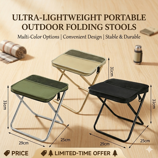 50% OFF Flash Sale: Ultra-Lightweight Portable Folding Stool – Never Stand in Line Again! 🪑