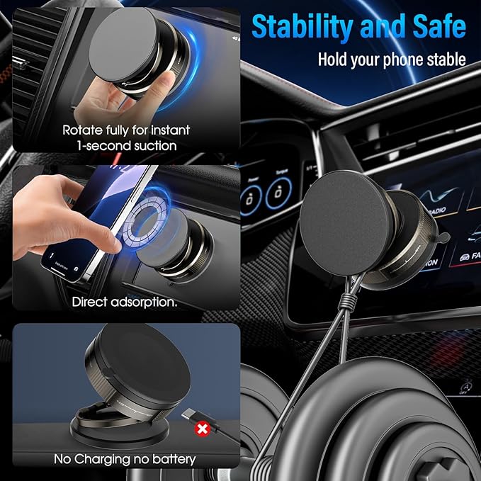 🚗Limited-Time Deal: The Most Secure Magnetic Car Phone Mount🧲