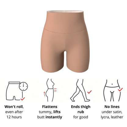 Exclusive for beautiful girls：High Waist Tummy Control Butt Lifter Shorts - Seamless Slimming Shapewear