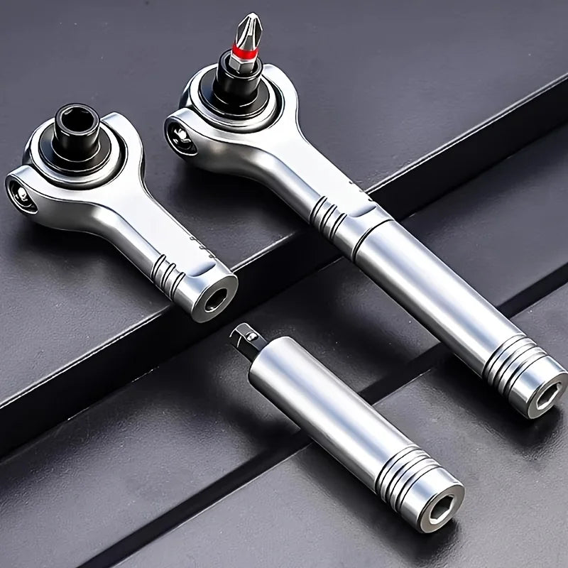 270° Rotating Head Universal Ratchet Screwdriver