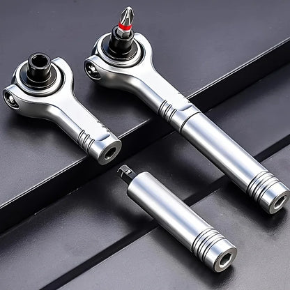 270° Rotating Head Universal Ratchet Screwdriver