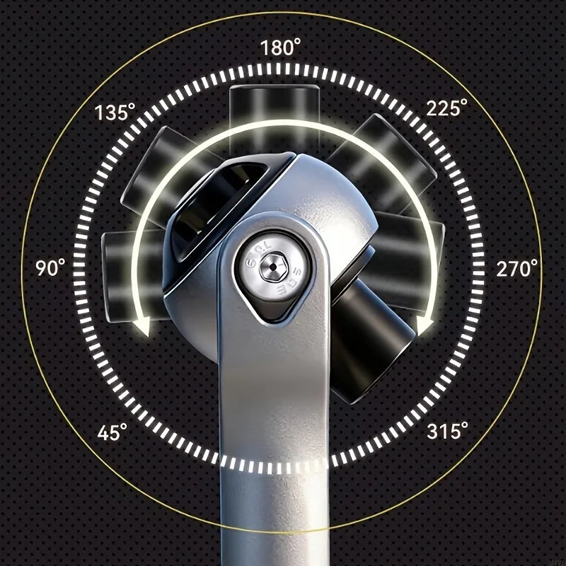 270° Rotating Head Universal Ratchet Screwdriver