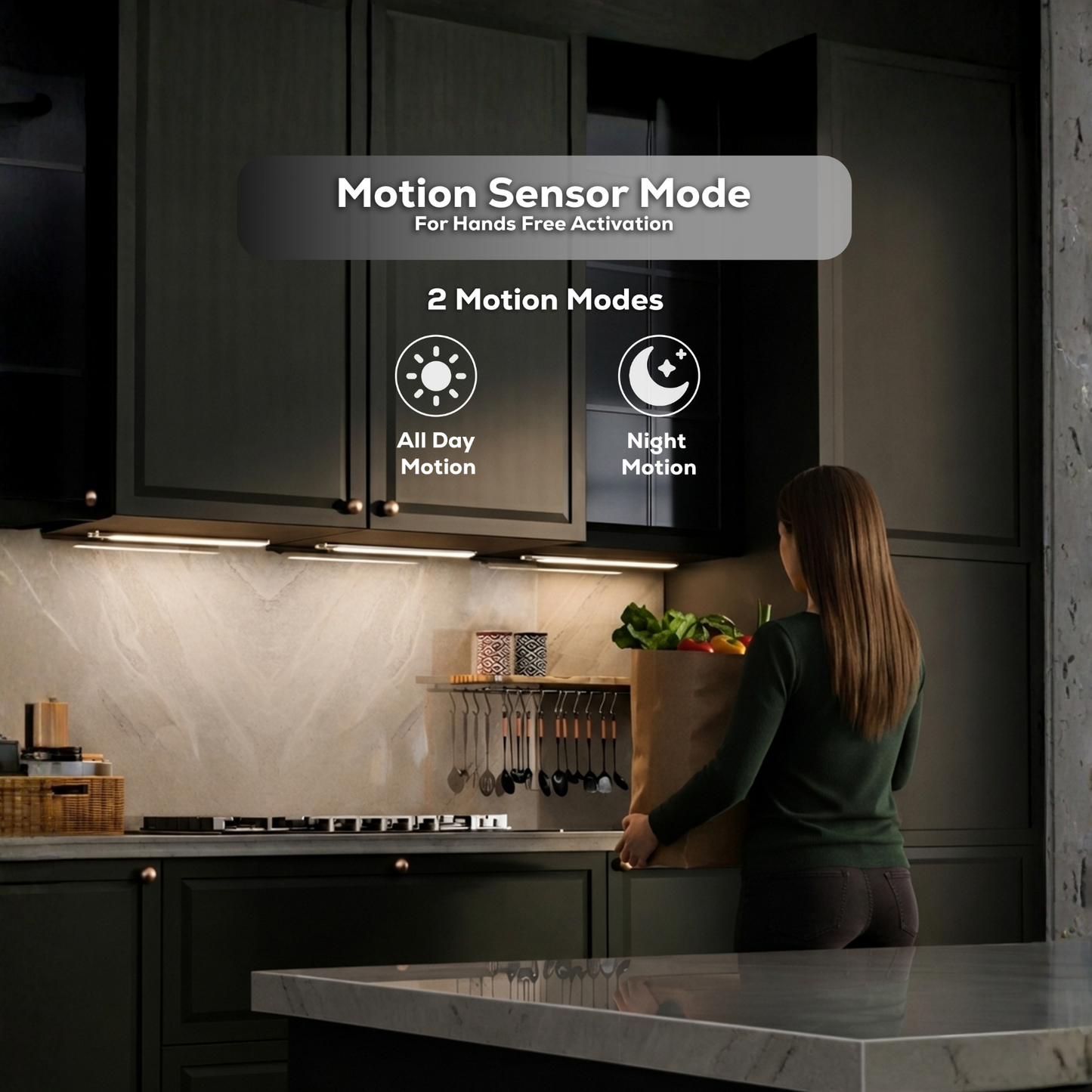 🏠HOT SELLER — Wireless Magnetic Motion Sensor Light Bar For Closets, Stairs & Hallways