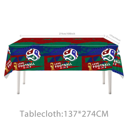 2026 World Soccer Party Decorations, 154 Pcs Party Kit for Party, Serve 10