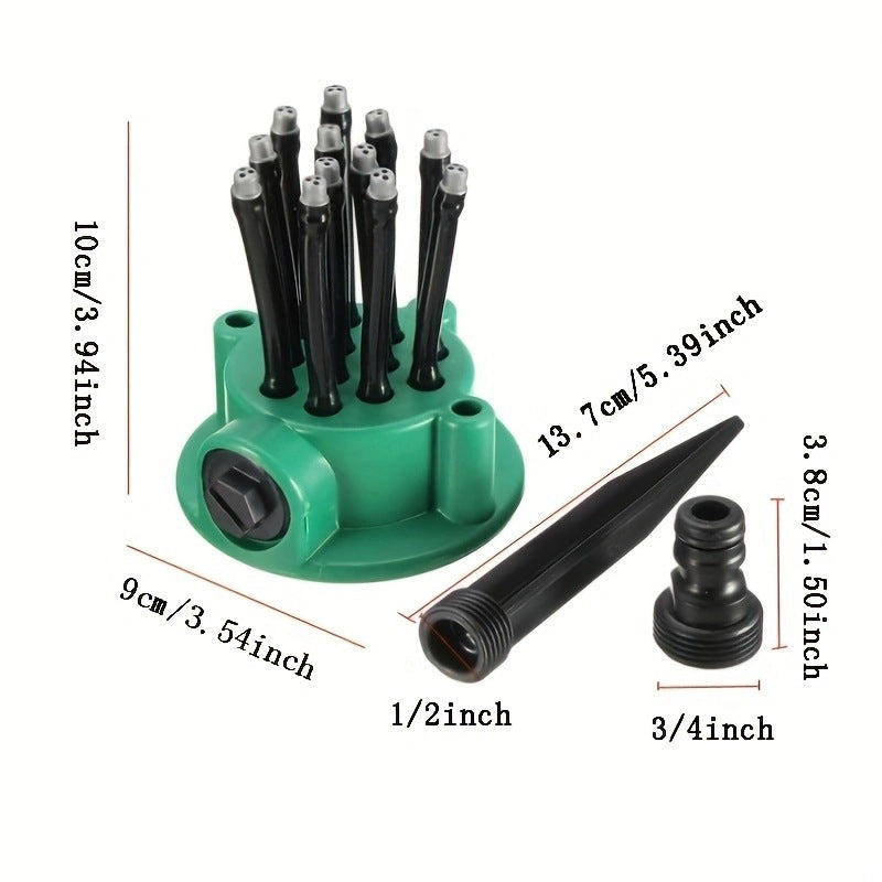 360° Coverage Precision Garden Irrigation Sprinkler