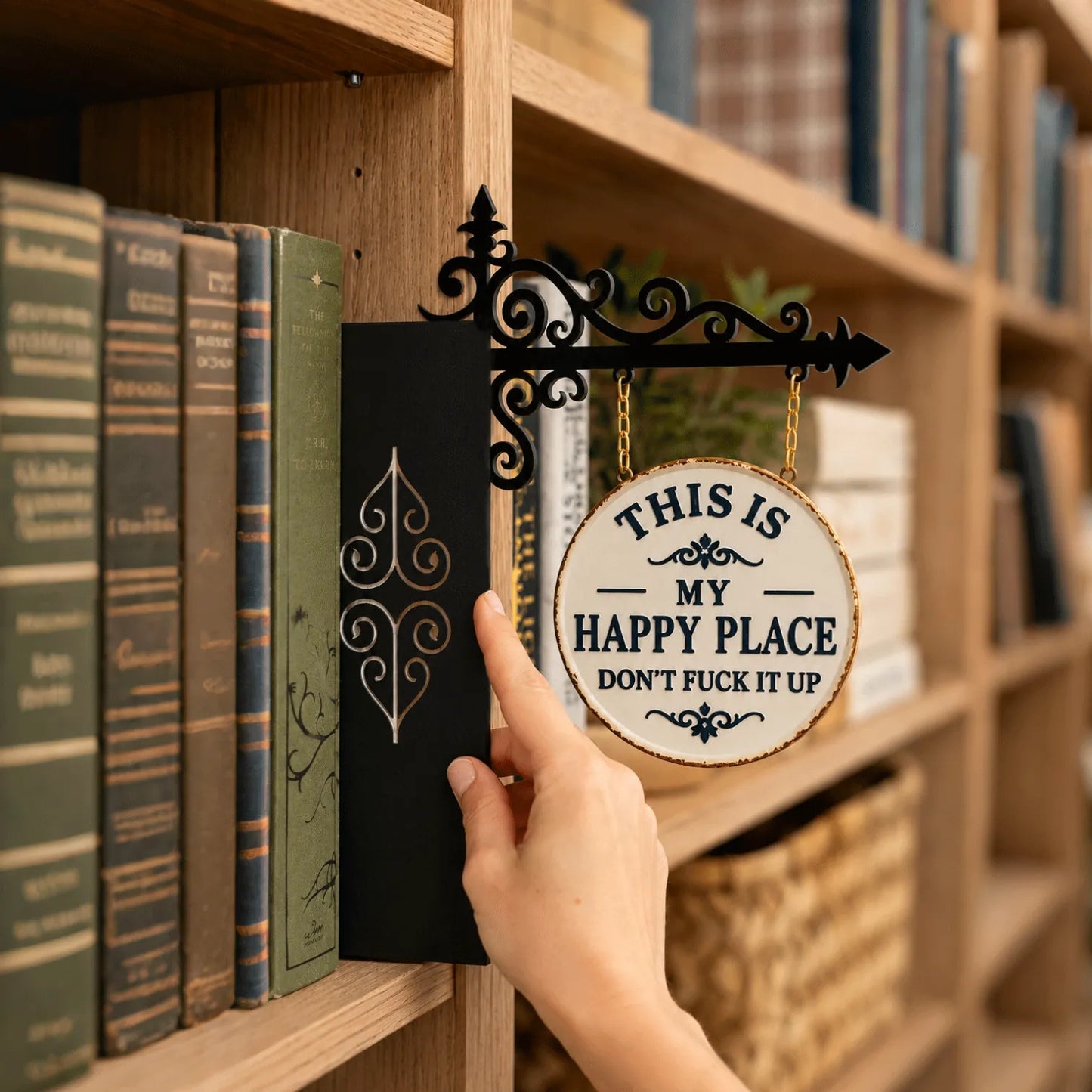 Library Lantern-Decorative Bookshelf Lighting