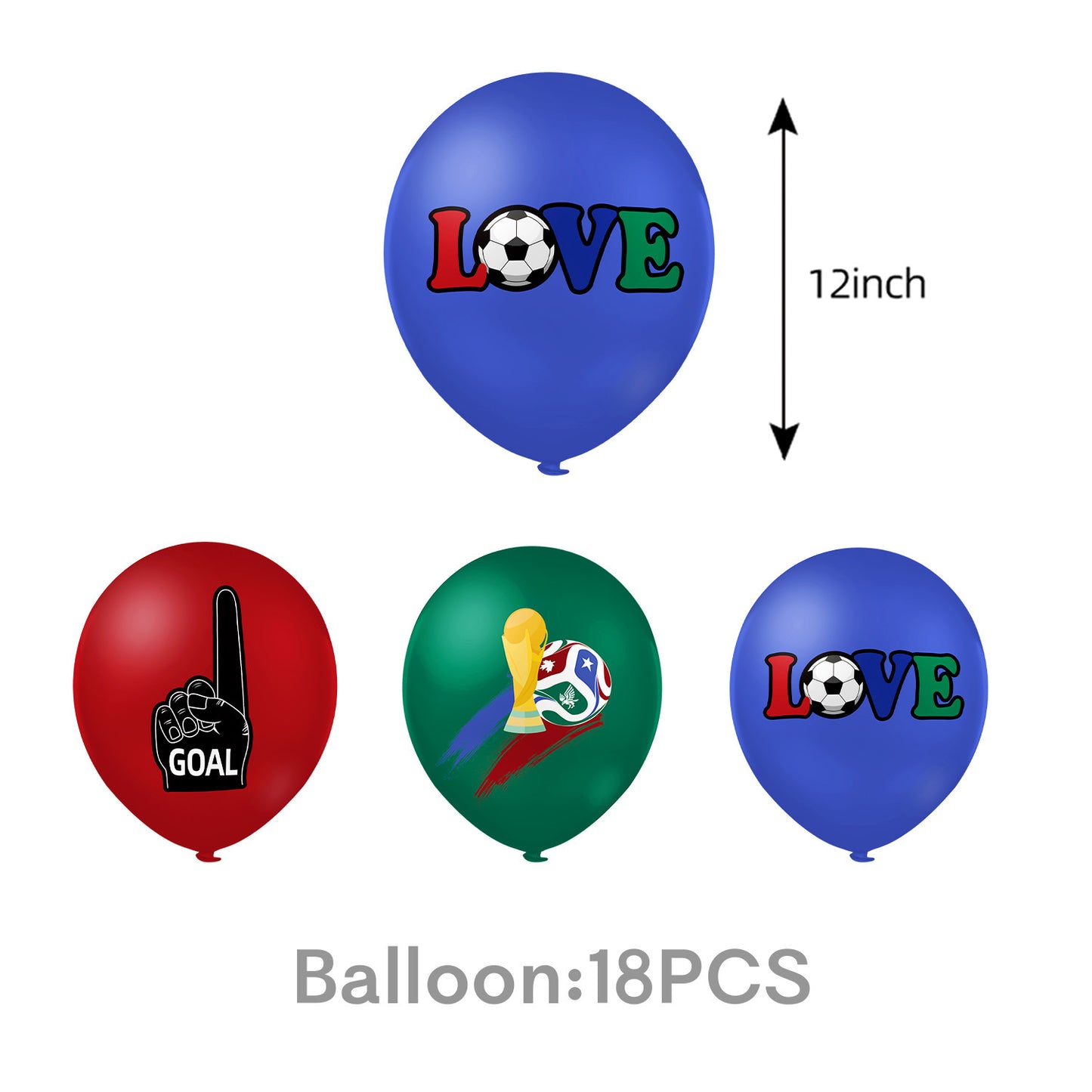 2026 World Soccer Party Decorations, 154 Pcs Party Kit for Party, Serve 10