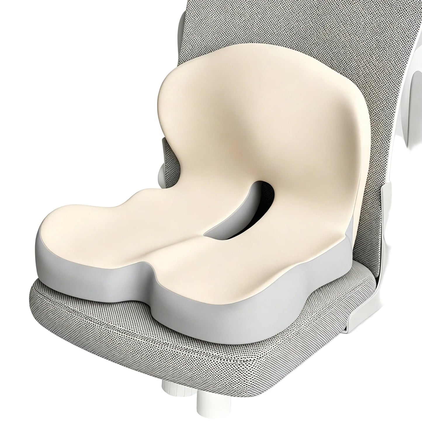 💥50% OFF !!!⏰Non-Slip Memory Foam Seat Cushion – Sciatica Relief, Breathable Mesh & Universal Fit for Car, Office & Wheelchair