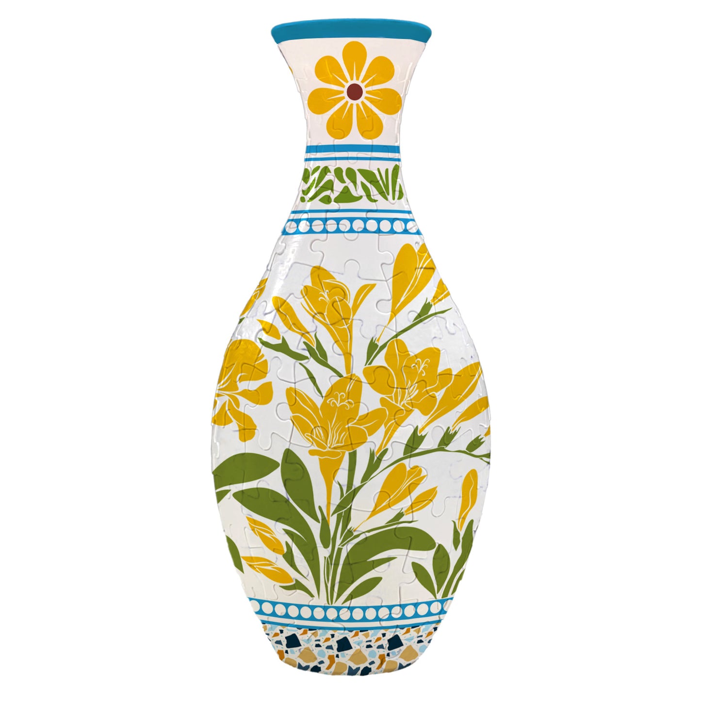 Elegant 3D puzzle vase - Suitable for real flowers🌸