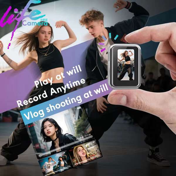 2026 S130 Mini Action Camera - Portable 640P Life Camera with 0.96" IPS Screen for Sports & Outdoor