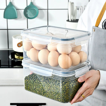 4-in-1 Functionality Food Storage Containers Stackable, Space-Saving Design