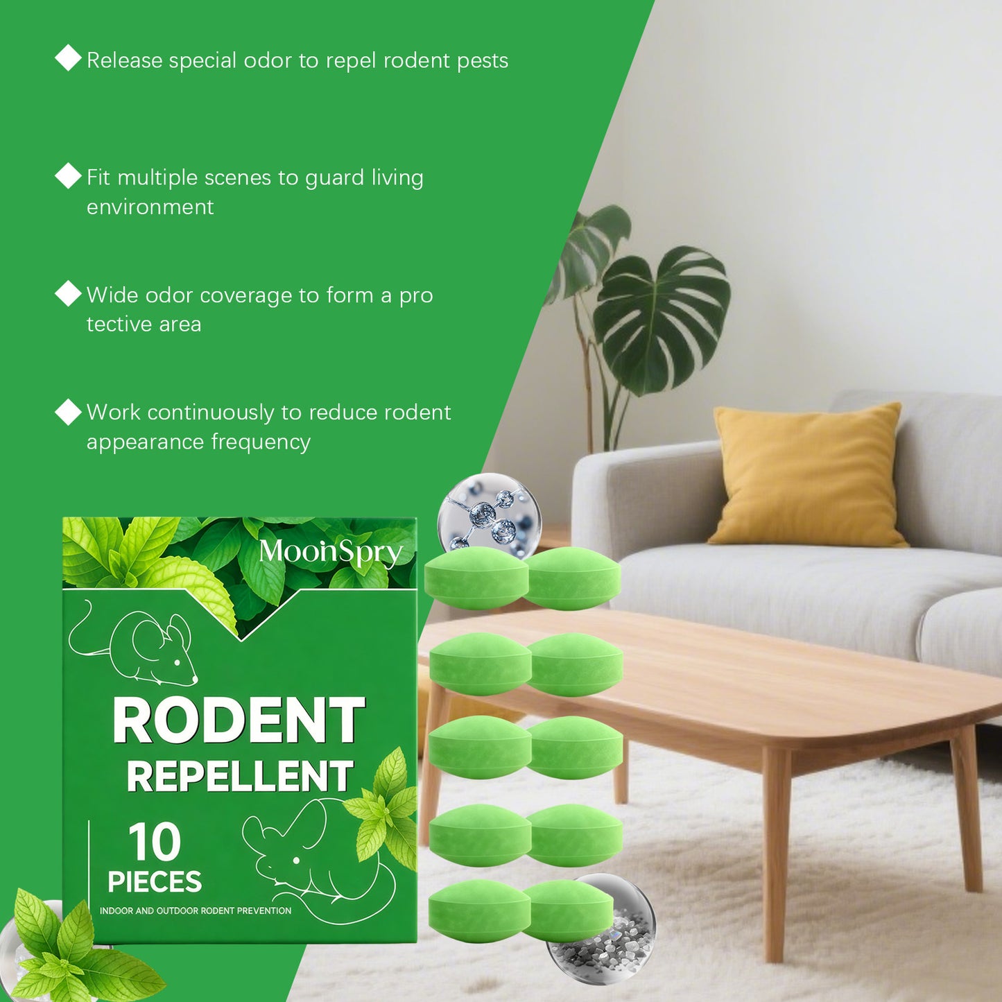 Hot Sale! Keep Rodents Out of Your Home & Car Safely – Natural Repellent Balls✅
