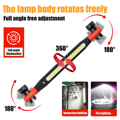 🔥🌟🔦Multifunctional magnetic rechargeable work light💡 Ideal for Mechanic, Car Repair & Garage Use