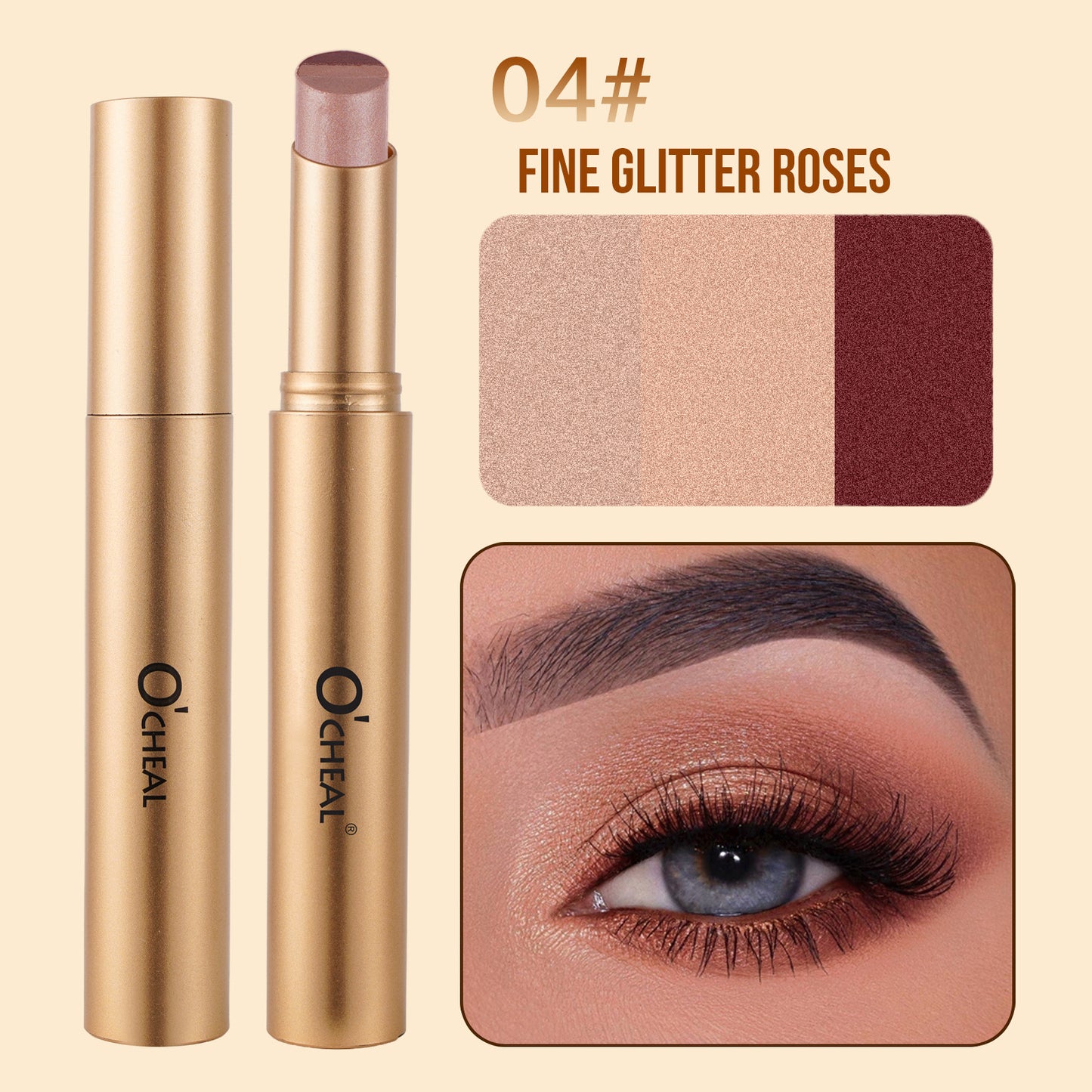 😍 Trending Now – 3 Color Eyeshadow Stick | Create Stunning Gradient Eyes Instantly