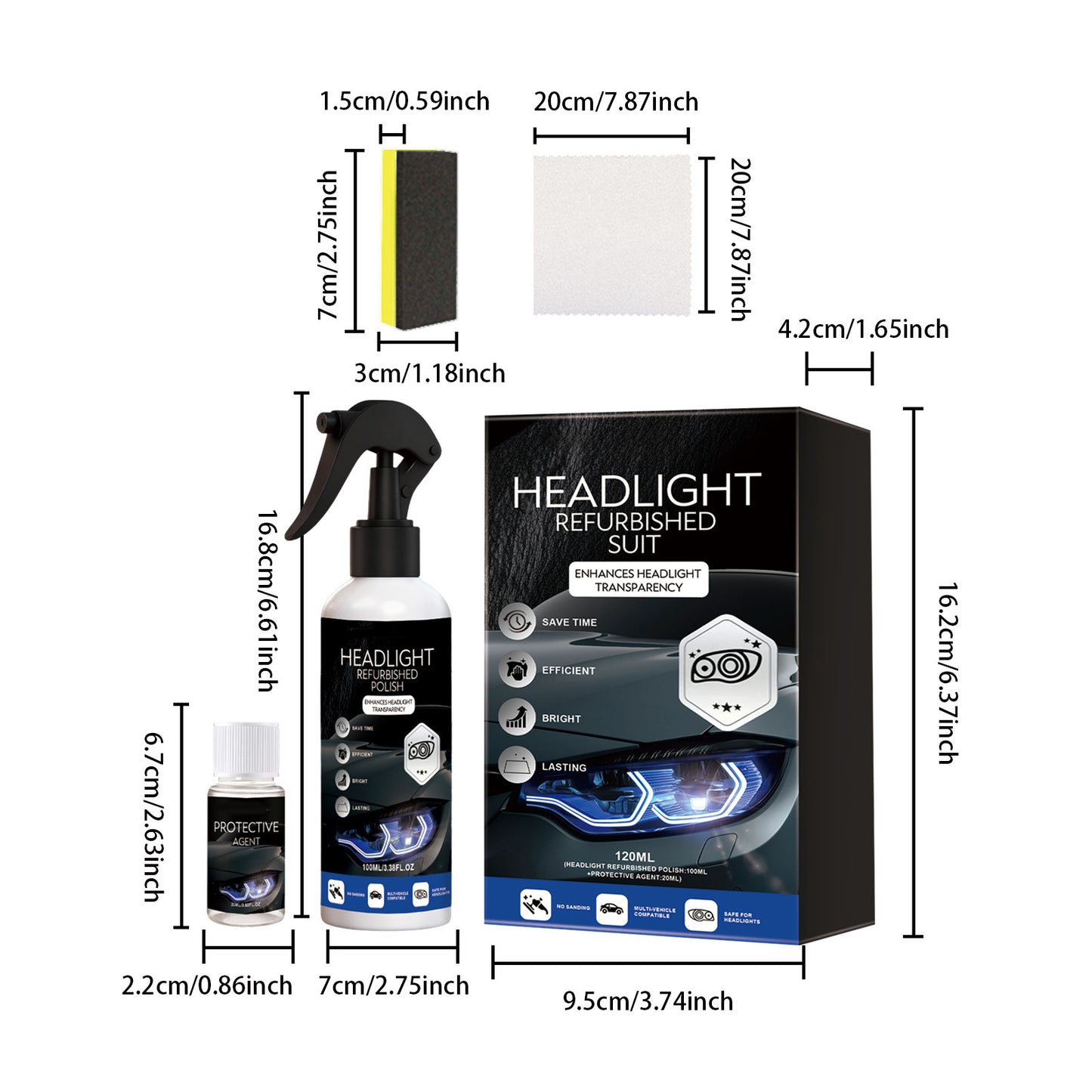 🔥 Flash Sale: Car lamp cleaner-Restore Your Foggy Headlights in 30 Seconds!