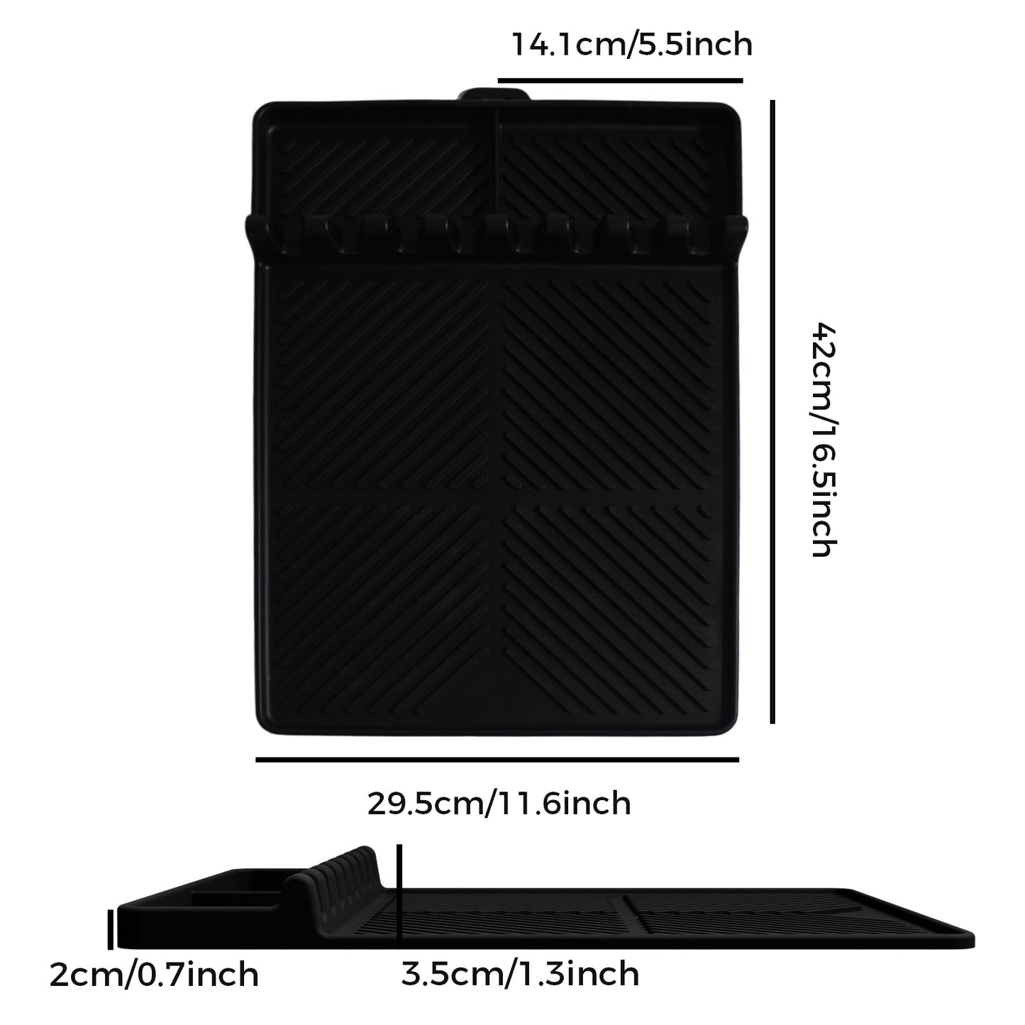 16.5x11" Silicone Mat – Heat Resistant, Dishwasher Safe, Non-Slip for Grill & Counter