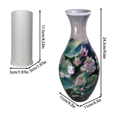 Elegant 3D puzzle vase - Suitable for real flowers🌸