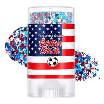 🎉 250th Anniversary & World Cup Sale – 70% OFF😍Red, White & Blue Glitter Body Stick