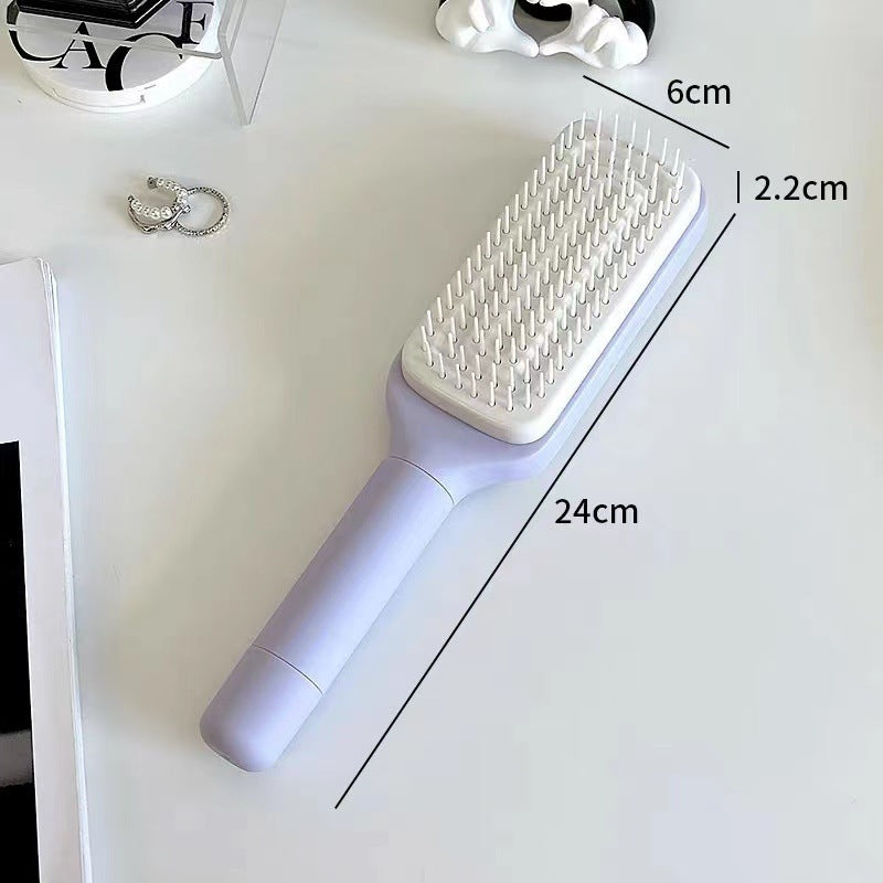 ✨ Say Goodbye To Hair-Filled Brushes — The Self Cleaning Comb Everyone’s Obsessed With! 💁‍♀️