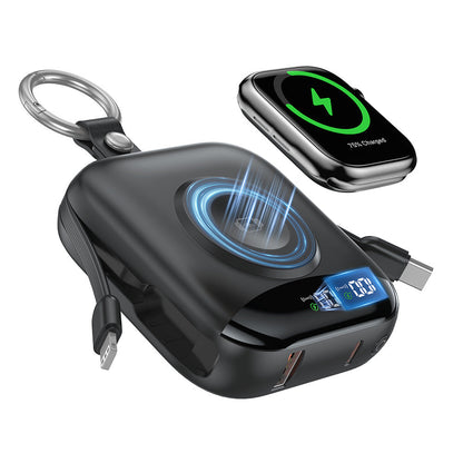 ⚡ 10000mAh 3-in-1 Mini Portable Charger – Phone, Watch & Earbud Power Bank