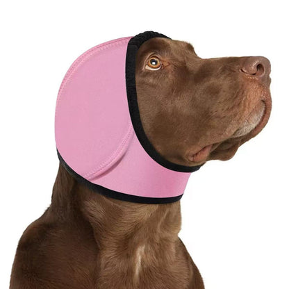🐶 Dog Calming Hoodie Ear Wraps for Dogs, Waterproof Dogs Swim Cap
