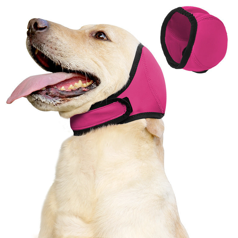 🐶 Dog Calming Hoodie Ear Wraps for Dogs, Waterproof Dogs Swim Cap