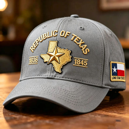 🔥Republic of Texas Embroidered Cap  🎁 Free Honor Coin With Every Cap Purchase