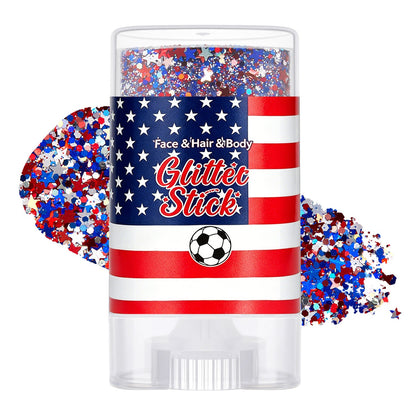 🎉 250th Anniversary & World Cup Sale – 70% OFF😍Red, White & Blue Glitter Body Stick