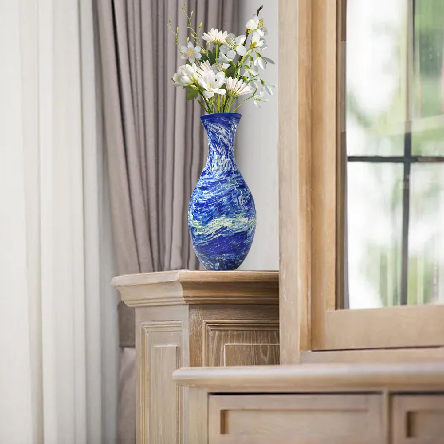 Elegant 3D puzzle vase - Suitable for real flowers🌸