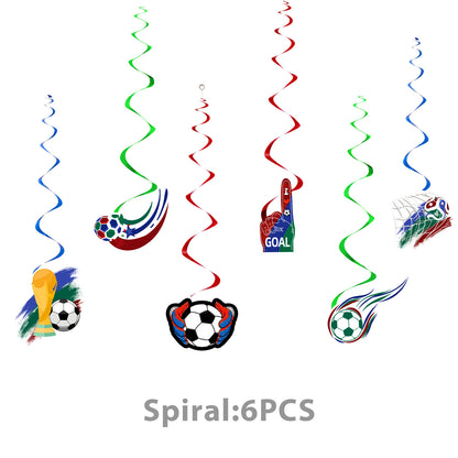 2026 World Soccer Party Decorations, 154 Pcs Party Kit for Party, Serve 10