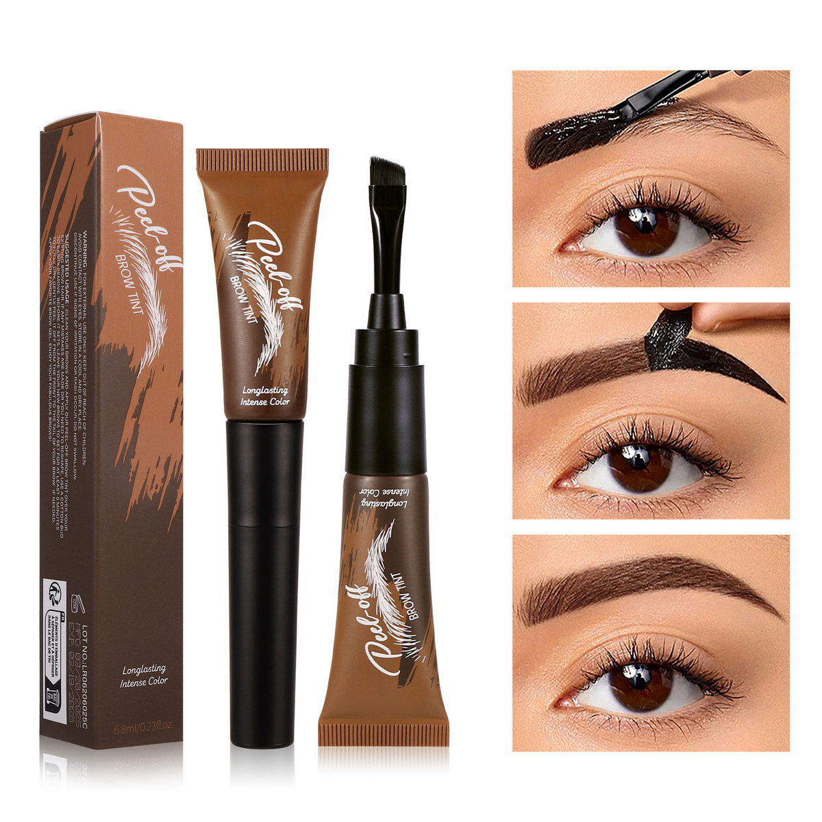 ✨ Peel-Off Eyebrow Tint Gel – Up to 7-Day Natural Brow Color