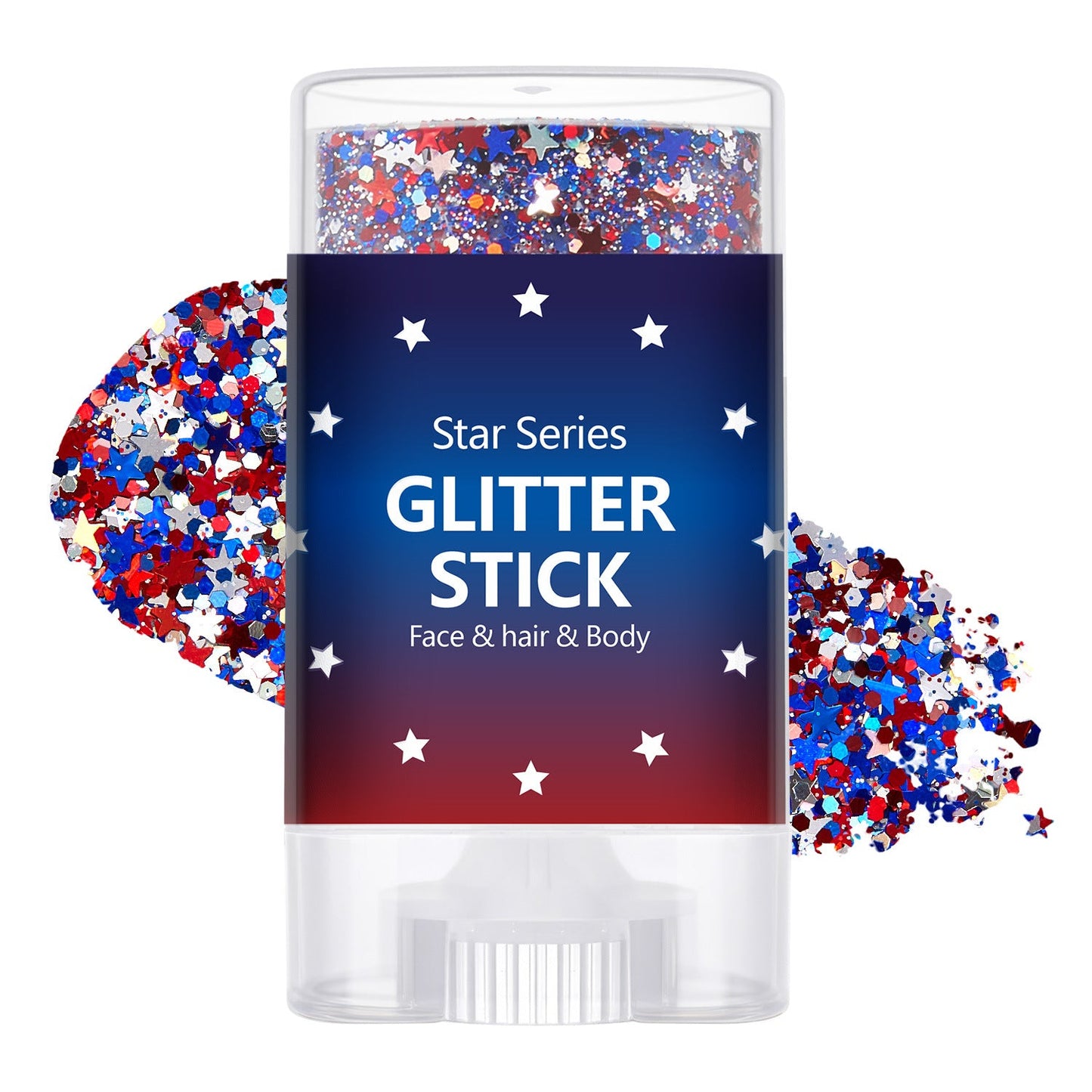 🎉 250th Anniversary & World Cup Sale – 70% OFF😍Red, White & Blue Glitter Body Stick