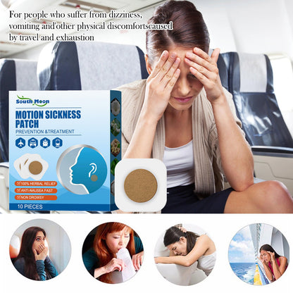 Motion Sickness Patch for Adults, Long-Lasting Relief from Nausea and Dizziness, Friendly Design for Traveling by Car, Ship and Plane