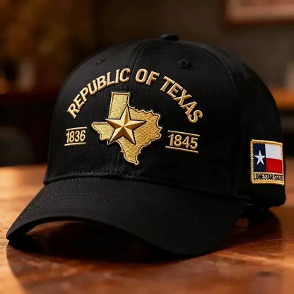 🔥Republic of Texas Embroidered Cap  🎁 Free Honor Coin With Every Cap Purchase