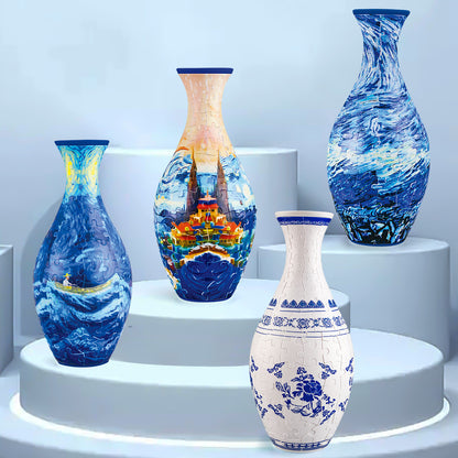 Elegant 3D puzzle vase - Suitable for real flowers🌸