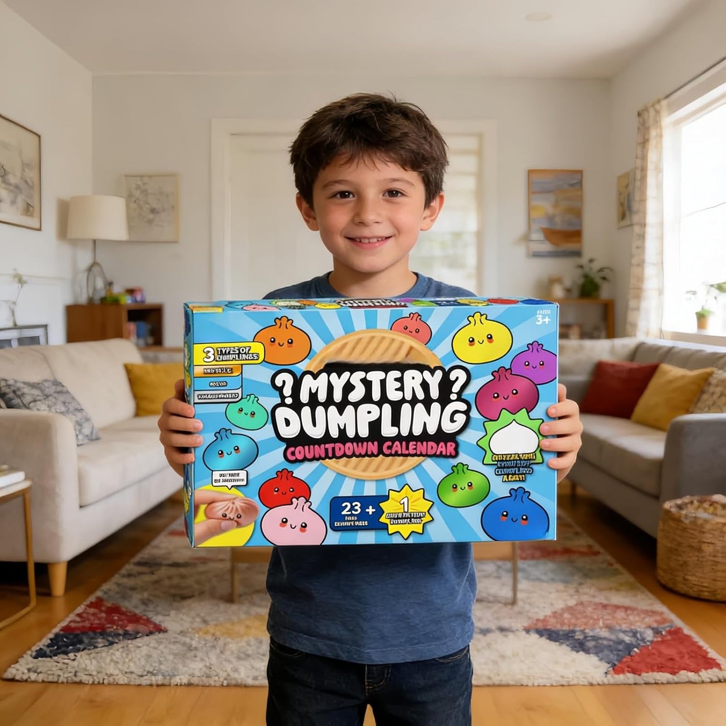 💥Hot Selling Surprise 🤩24 Days Mystery Dumpling Countdown Calendar, Squeeze Sensory Fidget Toy Set