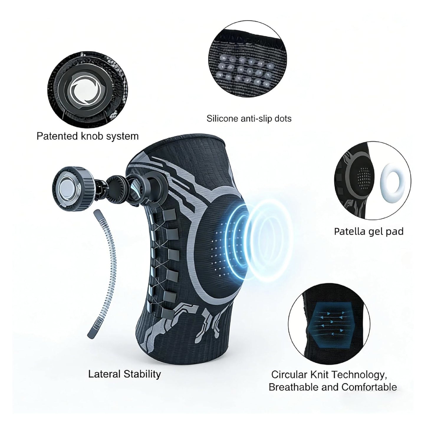🔥 BUY 1 GET 2ND 50% OFF – Sports Knee Support Brace | Instant Pain Relief & All-Day Knee Stability
