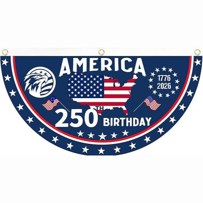250th Independence Milestone 🎉 Commemorative USA Fan Flag