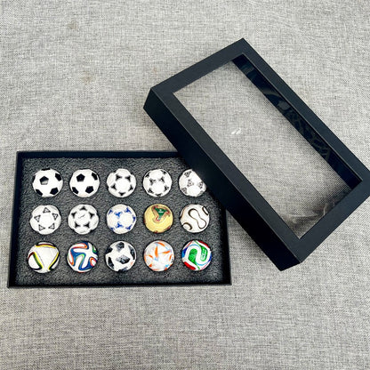 2026 World Cup Football 15 Replica Soccer Balls Collection Ornament Set