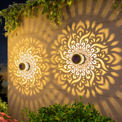 ☀️No Electricity Bills🌙Solar Mandala Projector Lights —Turn Your Backyard Into A Magical Light Show✨