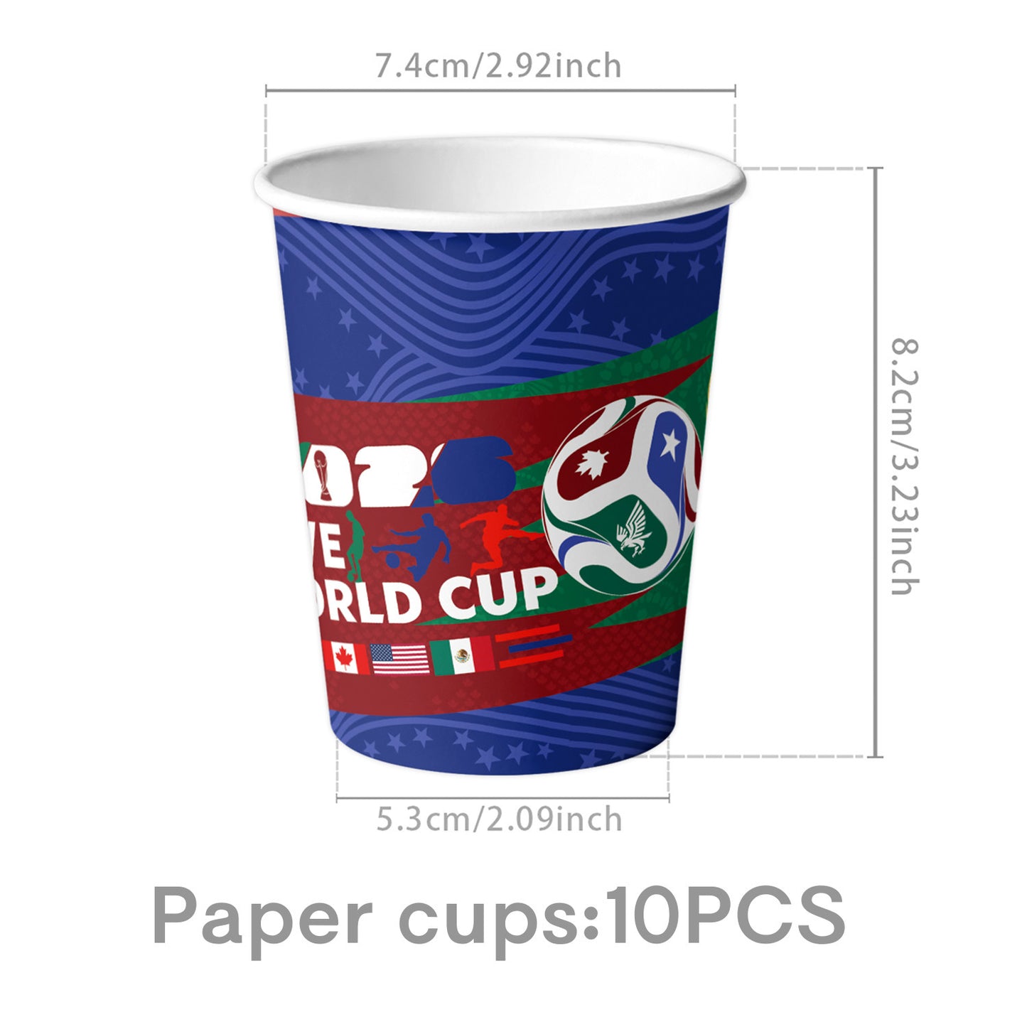 2026 World Soccer Party Decorations, 154 Pcs Party Kit for Party, Serve 10