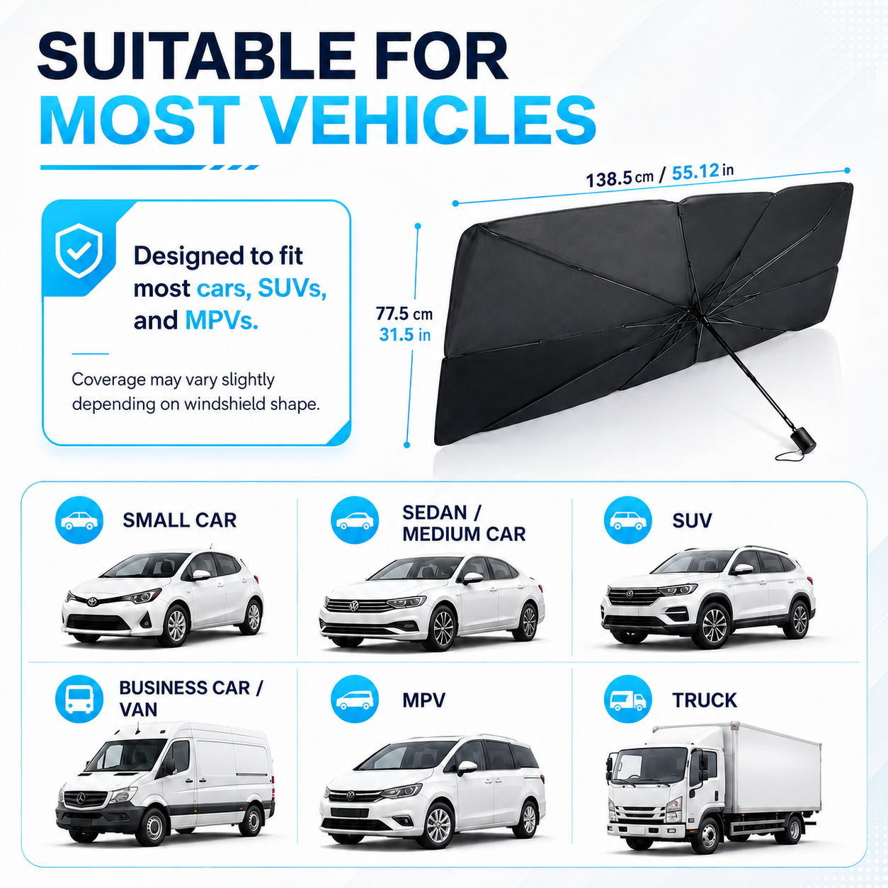 🔥Last Day 49% OFF🚗Car Windshield Sun Shade Umbrella
