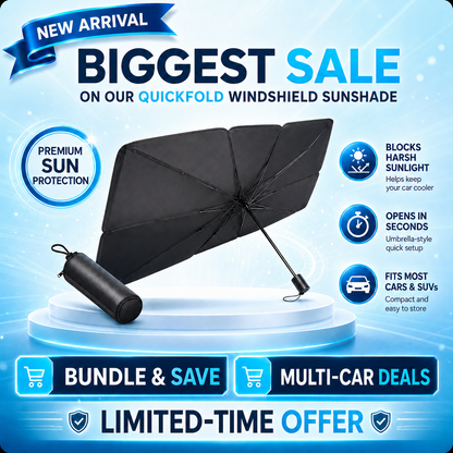 🔥Last Day 49% OFF🚗Car Windshield Sun Shade Umbrella