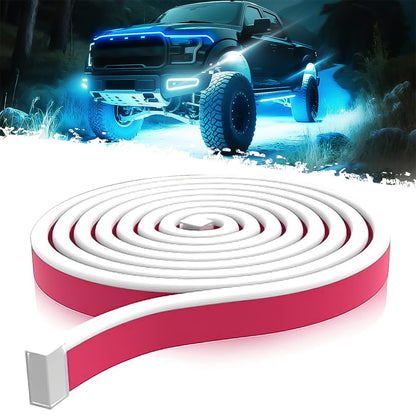 🔥71” High Brightness Automotive Hood Gap LED Strip - 12V-Ice Blue eclipse led lights