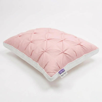 Tufted Neck Support Pillow | Cooling Breathable & Fluffy, No-Flat Fill for All Sleep Positions